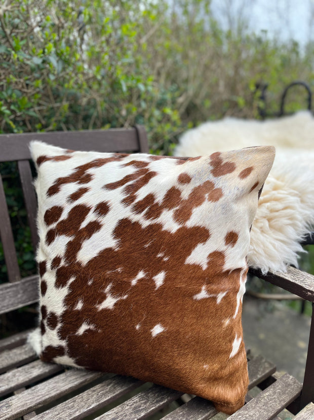 Cowhide Cushion Cover - 16"x16"